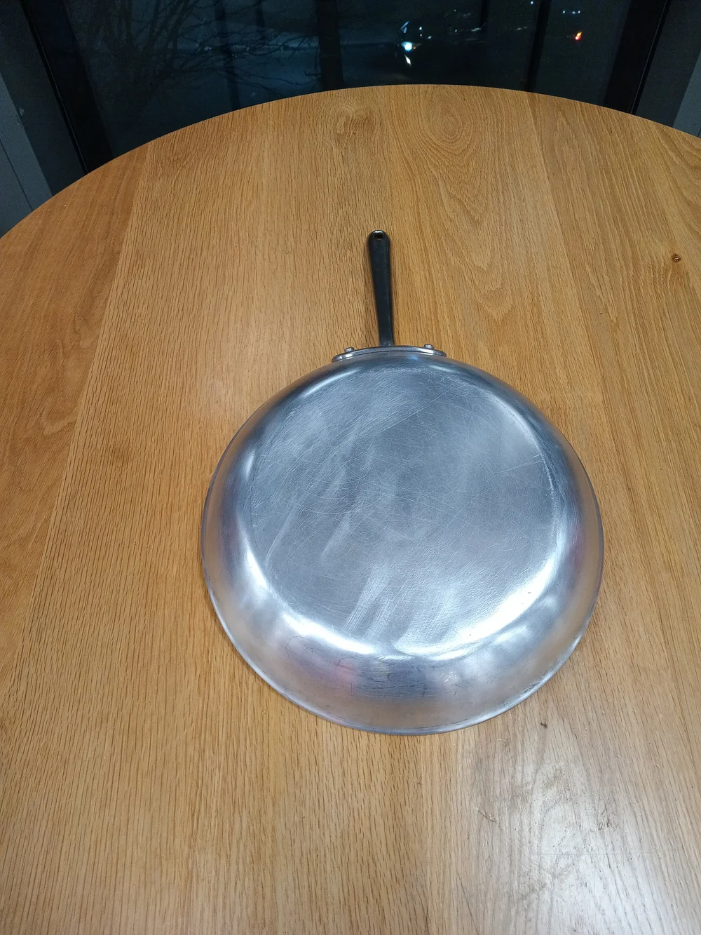 Stainless Steel Frying Pan - Silver